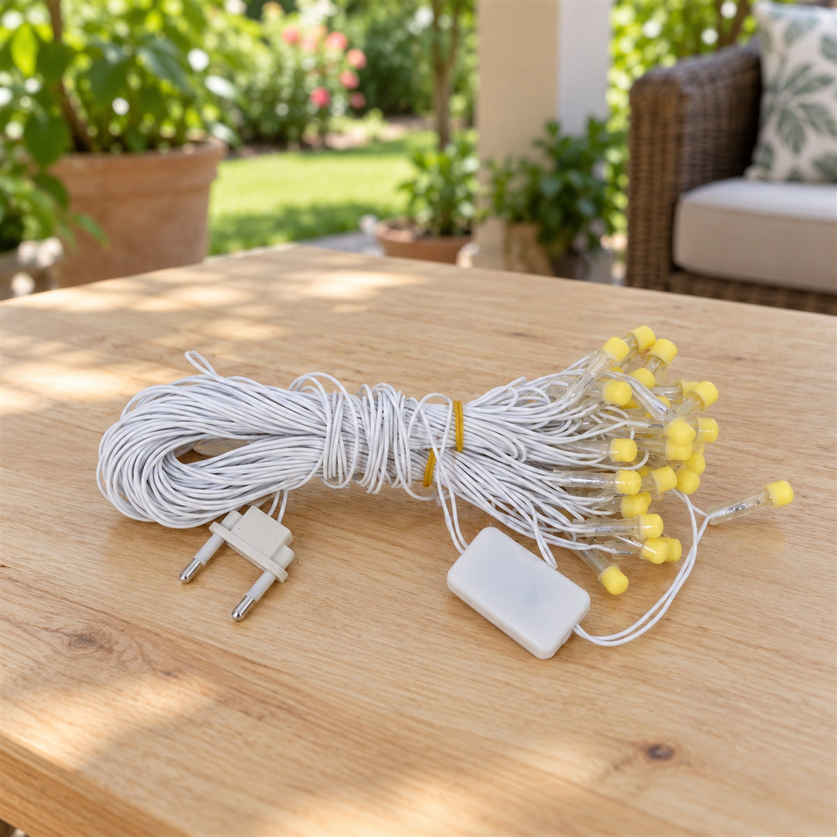 Warm White Decorative Led String Light With Two Pin Plug (1 Pc Approx. 10 Mtr)