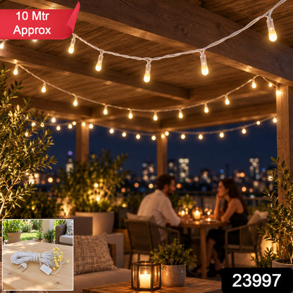 Warm White Decorative Led String Light With Two Pin Plug (1 Pc Approx. 10 Mtr)
