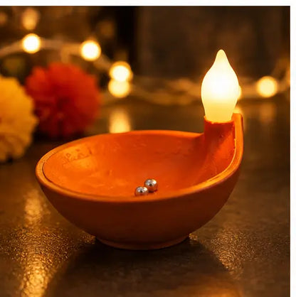 🪔✨ Water Sensor LED Diyas – Flameless Decorative Pooja Lamps | 12 Pcs Set
