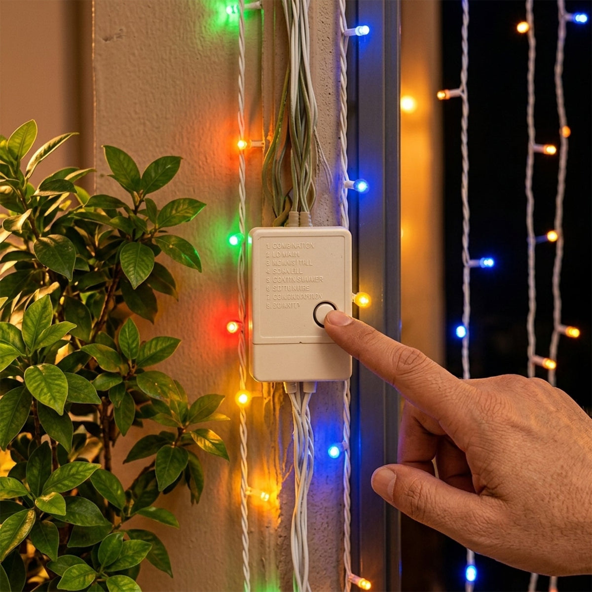 Multicolor Led String Light Series With 8 Lighting Modes (12 Mtr Approx)